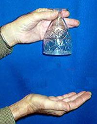 Antigravity Liquid Crystal Clear Wine Glass