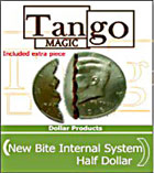 Bite Out Coin, Internal, Half Dollar, 50 Cent by Tango Magic