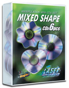 Manipulation Mini CDs, Mixed Shape by Live Magic