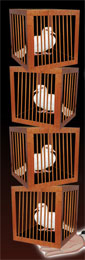 Appearing of 8 Dove Cages from Empty Frame by Tora
