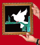 Dove Picture Frame To Real Dove by Tora