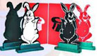 Hippity Hop Rabbits, Stage Size, Wood