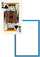 Card Silk, King of Spades plus Blank, 18 Inch
