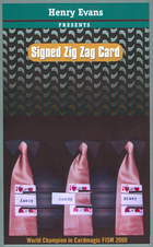 Signed Zig Zag by Henry Evans