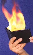 Fire Wallet, Real Leather by Tora
